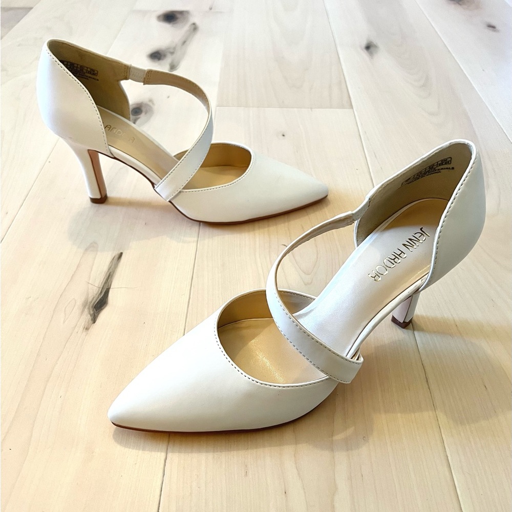JENN ARDOR Womens Mid Heels D'Orsay Kitten Pumps
